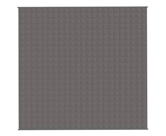 Pătură anti-stres, gri, 220x230 cm, 11 kg, material textil, 2 image