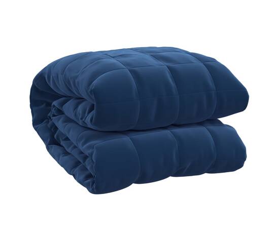 Pătură anti-stres, albastru, 137x200 cm, 10 kg, textil, 3 image