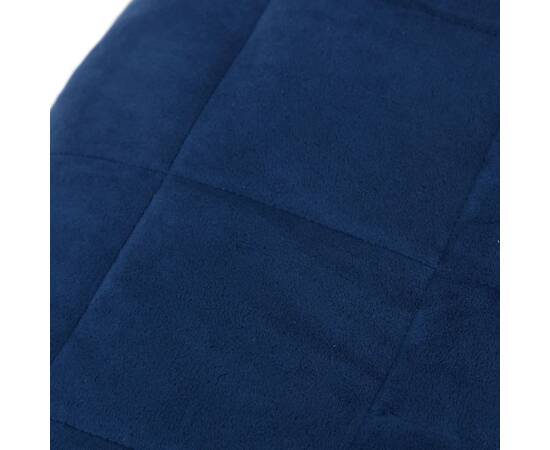 Pătură grea, albastru, 220x240 cm, 15 kg, material textil, 4 image