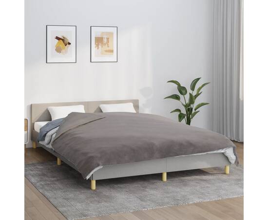 Pătură grea cu husă, gri, 200x220 cm, 9 kg, material textil