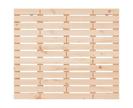 Tăblie de pat pentru perete, 106x3x91,5 cm, lemn masiv de pin, 4 image