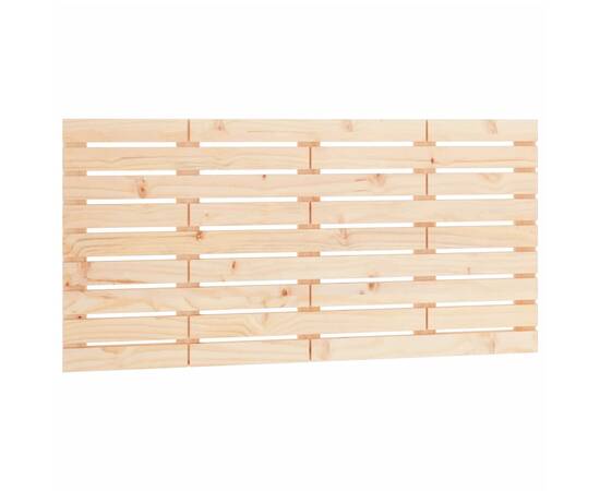 Tăblie de pat pentru perete, 146x3x63 cm, lemn masiv de pin, 2 image