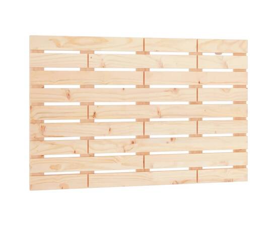 Tăblie de pat pentru perete, 96x3x63 cm, lemn masiv de pin, 2 image