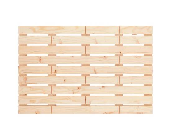 Tăblie de pat pentru perete, 96x3x63 cm, lemn masiv de pin, 4 image