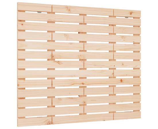 Tăblie de pat pentru perete, 96x3x91,5 cm, lemn masiv de pin, 2 image