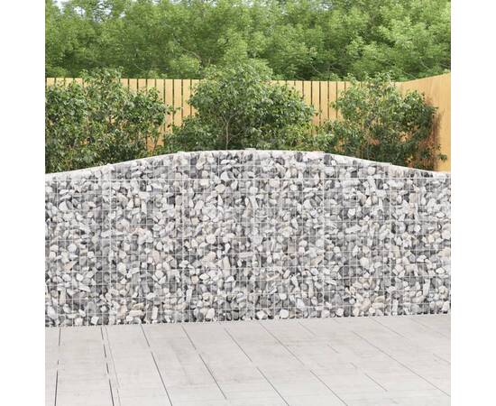 Coș gabion arcuit 400x30x100/120 cm fier galvanizat