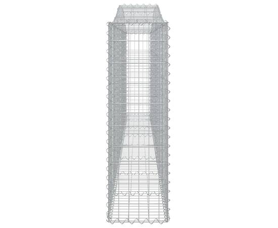 Coș gabion arcuit 400x30x100/120 cm fier galvanizat, 4 image