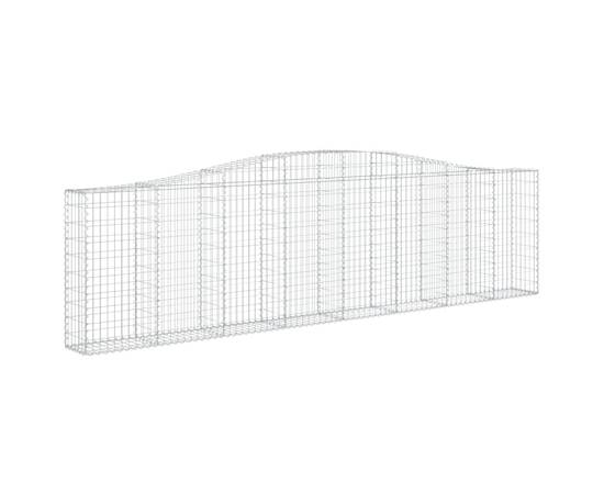 Coș gabion arcuit 400x30x100/120 cm fier galvanizat, 2 image