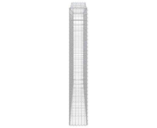 Coș gabion arcuit 400x30x200/220 cm fier galvanizat, 4 image