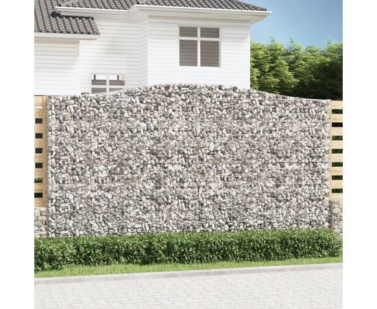 Coș gabion arcuit 400x30x220/240 cm fier galvanizat