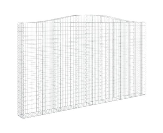 Coș gabion arcuit 400x30x220/240 cm fier galvanizat, 2 image