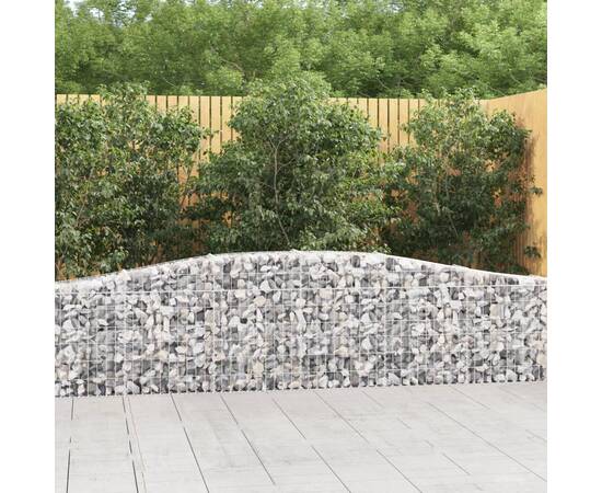 Coș gabion arcuit 400x30x60/80 cm fier galvanizat