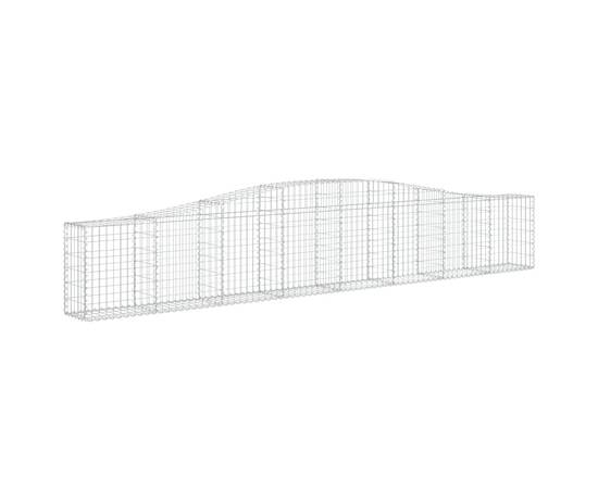 Coș gabion arcuit 400x30x60/80 cm fier galvanizat, 2 image