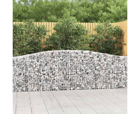 Coș gabion arcuit 400x30x80/100 cm fier galvanizat