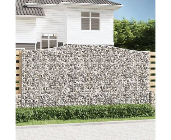 Coș gabion arcuit 400x50x200/220 cm fier galvanizat