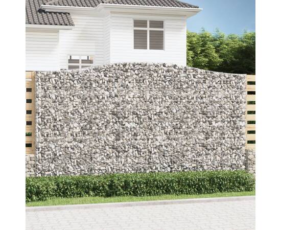 Coș gabion arcuit 400x50x220/240 cm fier galvanizat