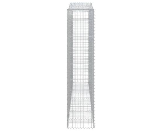 Coș gabion arcuit 400x50x220/240 cm fier galvanizat, 4 image