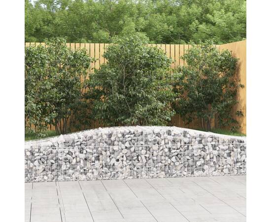 Coș gabion arcuit 400x50x40/60 cm fier galvanizat