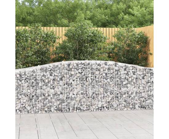 Coș gabion arcuit 400x50x80/100 cm fier galvanizat