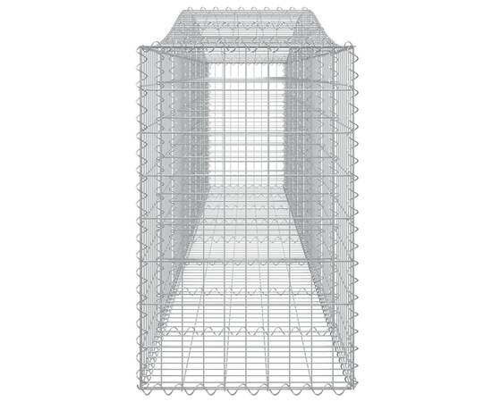 Coș gabion arcuit 400x50x80/100 cm fier galvanizat, 4 image