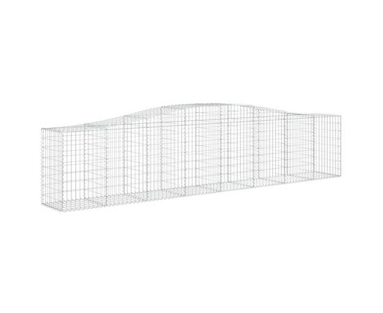 Coș gabion arcuit 400x50x80/100 cm fier galvanizat, 2 image