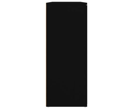 Servantă, negru, 91x29,5x75 cm, lemn prelucrat, 7 image