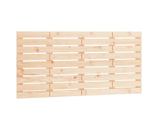 Tăblie de pat pentru perete, 156x3x63 cm, lemn masiv de pin, 2 image