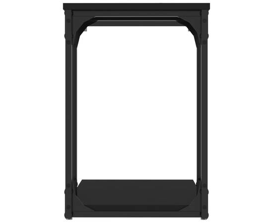 Masă laterală, negru, 50x35x52 cm, lemn compozit, 6 image