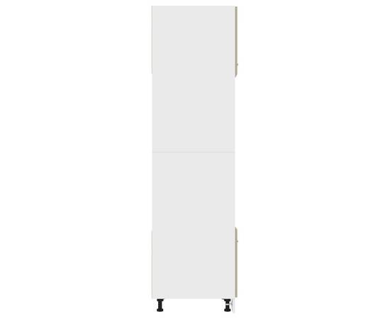 Dulap cuptor microunde, stejar sonoma, 60 x 57 x 207 cm, pal, 7 image