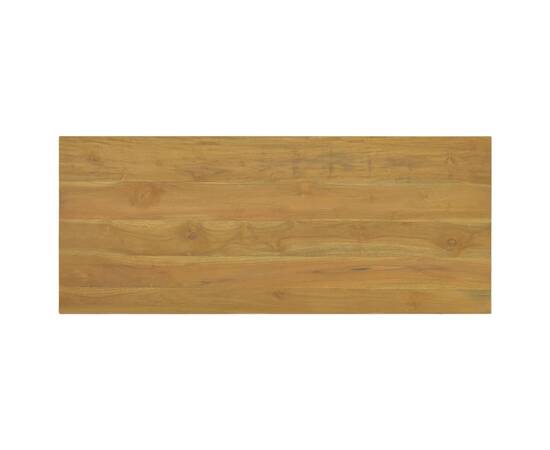 Dulap de baie suspendat, 110x45x30 cm, lemn masiv de tec, 7 image