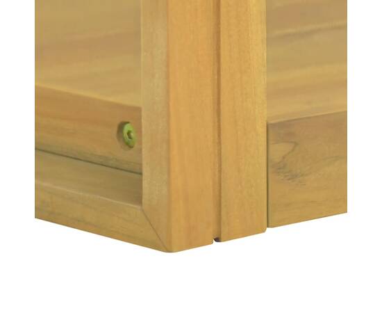 Dulap de baie suspendat, 45x45x30 cm, lemn masiv de tec, 5 image