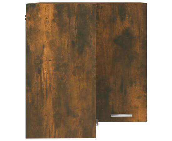 Dulap de colț suspendat, stejar fumuriu, 57x57x60 cm, lemn, 7 image