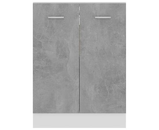 Dulap inferior, gri beton, 60 x 46 x 81,5 cm, pal, 6 image