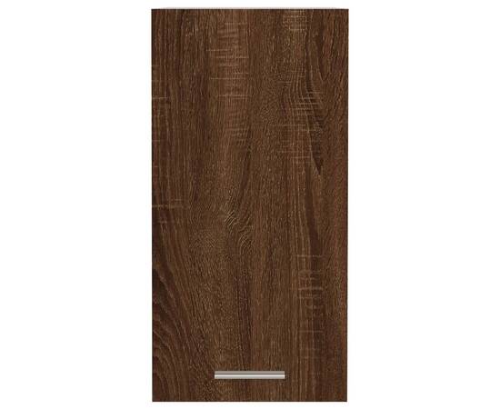 Dulap suspendat, stejar maro, 29,5x31x60 cm, lemn prelucrat, 5 image