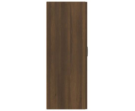 Dulap suspendat, stejar maro, 69,5x34x90 cm, lemn prelucrat, 7 image
