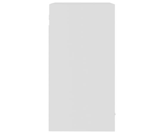 Dulap de sticlă suspendat, alb, 40 x 31 x 60 cm, pal, 8 image