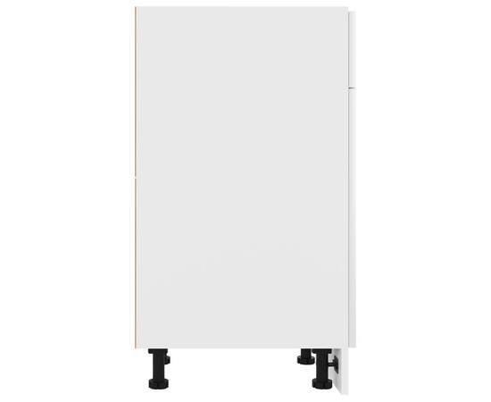 Dulap inferior cu sertar, alb, 30 x 46 x 81,5 cm, pal, 8 image
