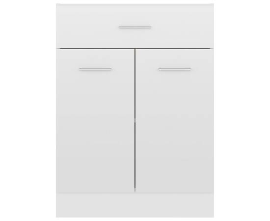 Dulap inferior cu sertar, alb extralucios, 60x46x81,5 cm, pal, 5 image