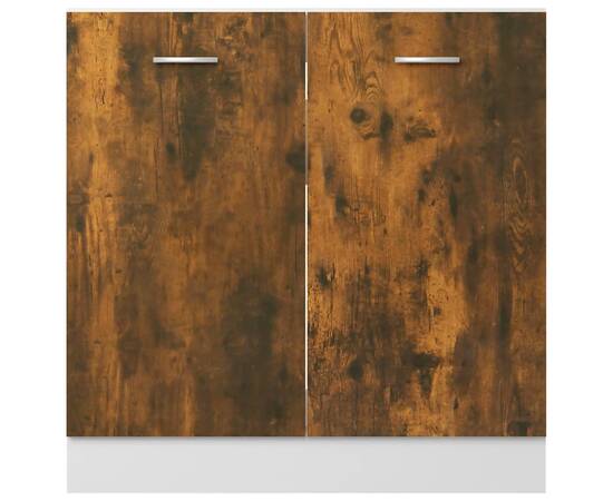 Dulap inferior de chiuvetă, stejar fumuriu, 80x46x81,5 cm, lemn, 5 image