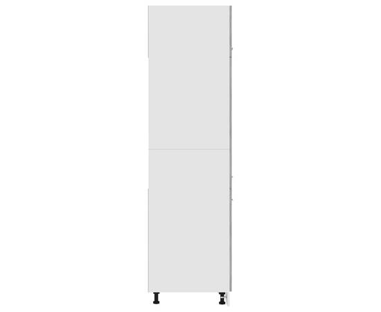 Dulap pentru frigider, gri beton, 60 x 57 x 207 cm, pal, 6 image