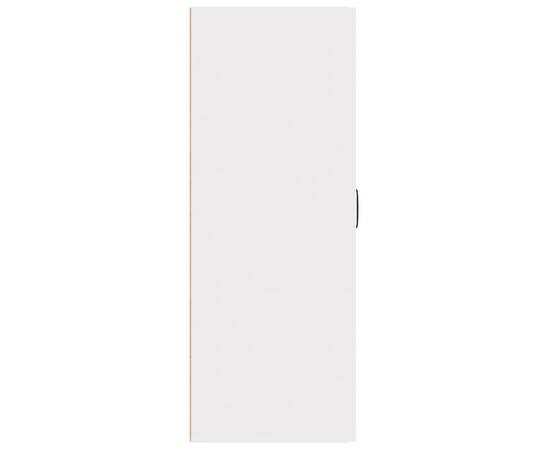 Dulap suspendat, alb, 69,5x34x90 cm, lemn prelucrat, 7 image