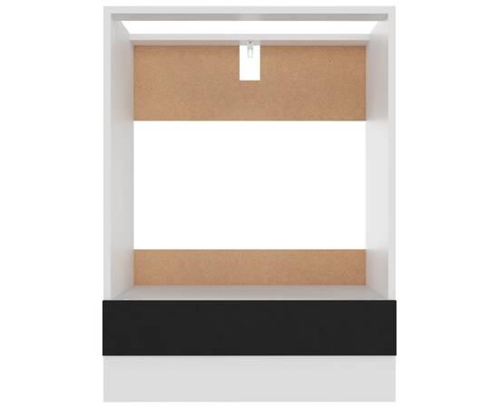 Dulap pentru cuptor, negru, 60 x 46 x 81,5 cm, pal, 5 image