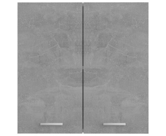 Dulap suspendat, gri beton, 60 x 31 x 60 cm, pal, 6 image