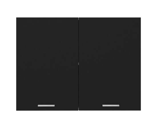 Dulap suspendat, negru, 80 x 31 x 60 cm, pal, 6 image