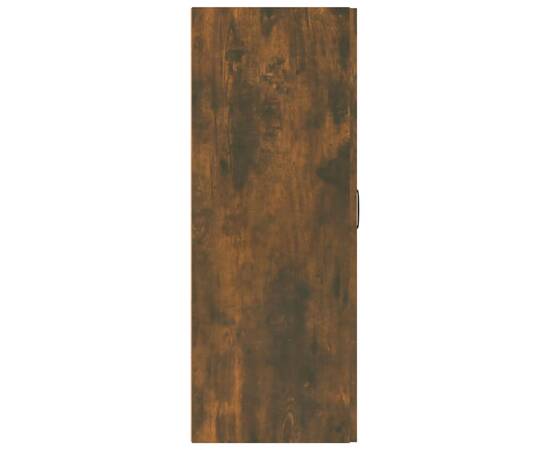 Dulap suspendat, stejar fumuriu, 69,5x34x90 cm, lemn prelucrat, 7 image