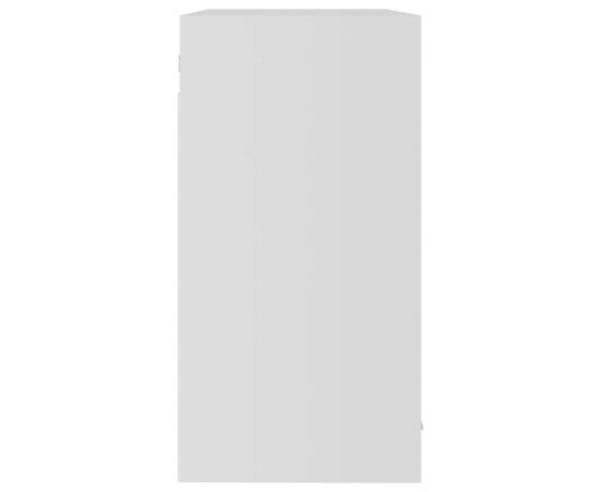 Dulap suspendat din sticlă, alb, 80 x 31 x 60 cm, pal, 7 image