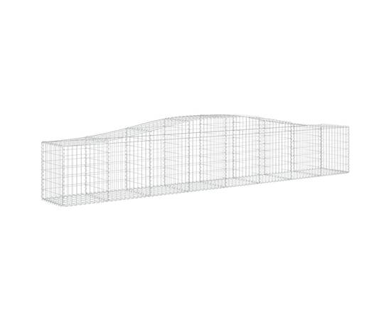 Coșuri gabion arcuite 2 buc, 400x50x60/80 cm, fier galvanizat, 3 image