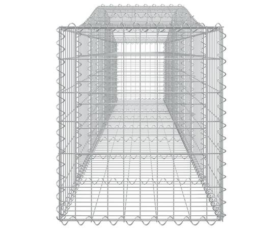 Coșuri gabion arcuite 2 buc, 400x50x60/80 cm, fier galvanizat, 5 image