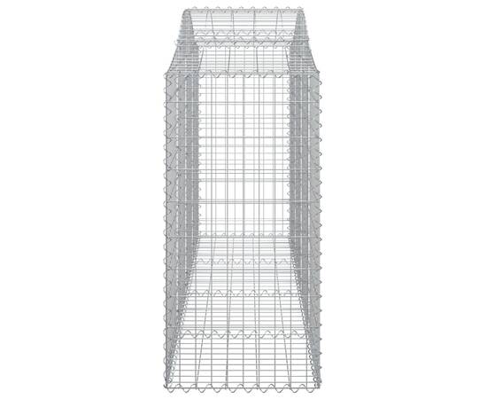 Coșuri gabion arcuite 4 buc, 200x50x120/140 cm, fier galvanizat, 5 image