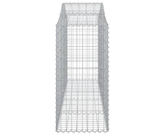 Coșuri gabion arcuite 6 buc, 200x50x120/140 cm, fier galvanizat, 5 image